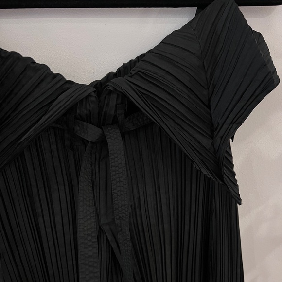 Issey Miyake Black Dress Avant-Garde Origami Pleated Gown Japanese Couture size2 - Picture 10 of 15
